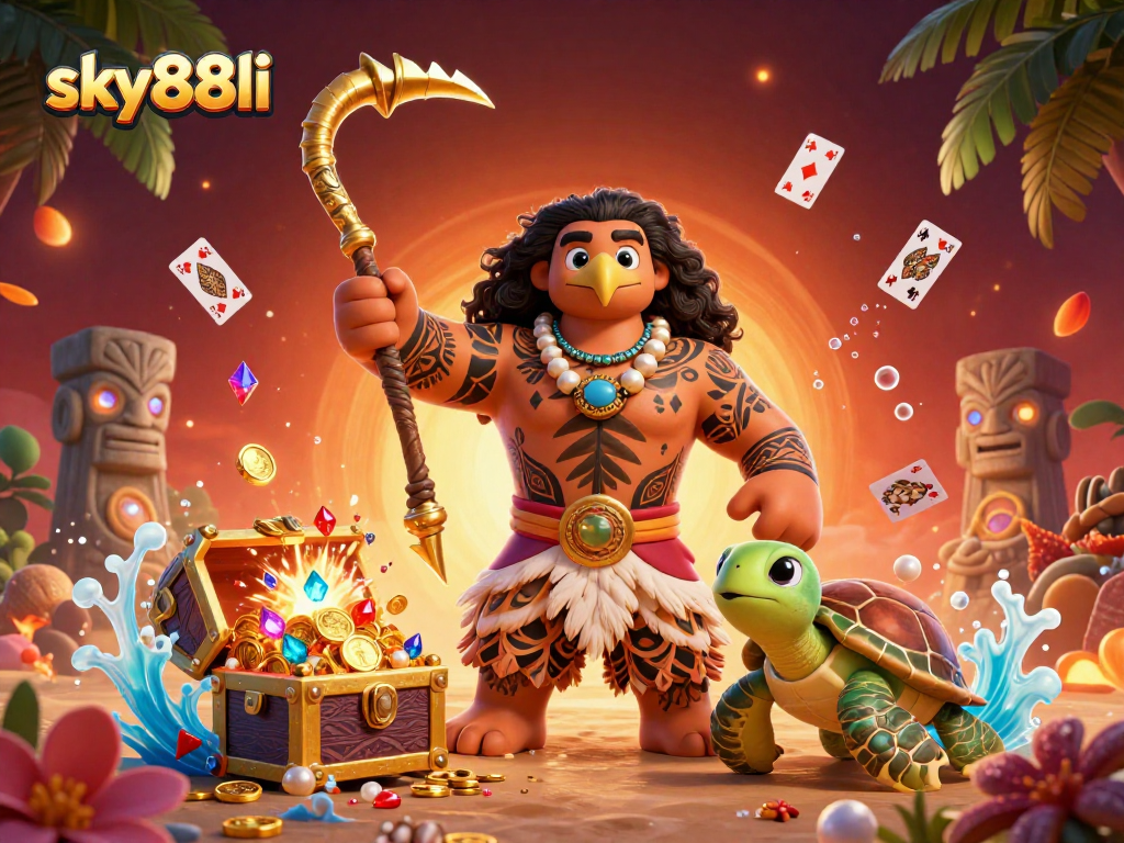 Experience the thrill of winning at sky88li with vibrant 3D casino characters and dynamic game elements.
