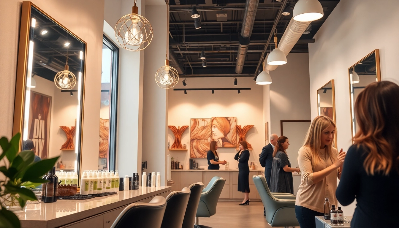 Omnia Salon offers an inviting environment with professional stylists providing personalized hair services.