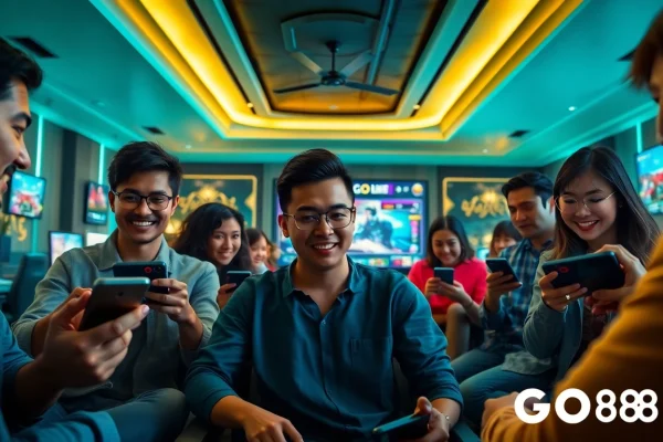 Exciting gaming experience with GO88 online platform showcasing players engaged in thrilling games.