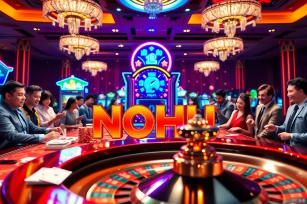 Experience the excitement of NOHU with vibrant slot machines and casino games.
