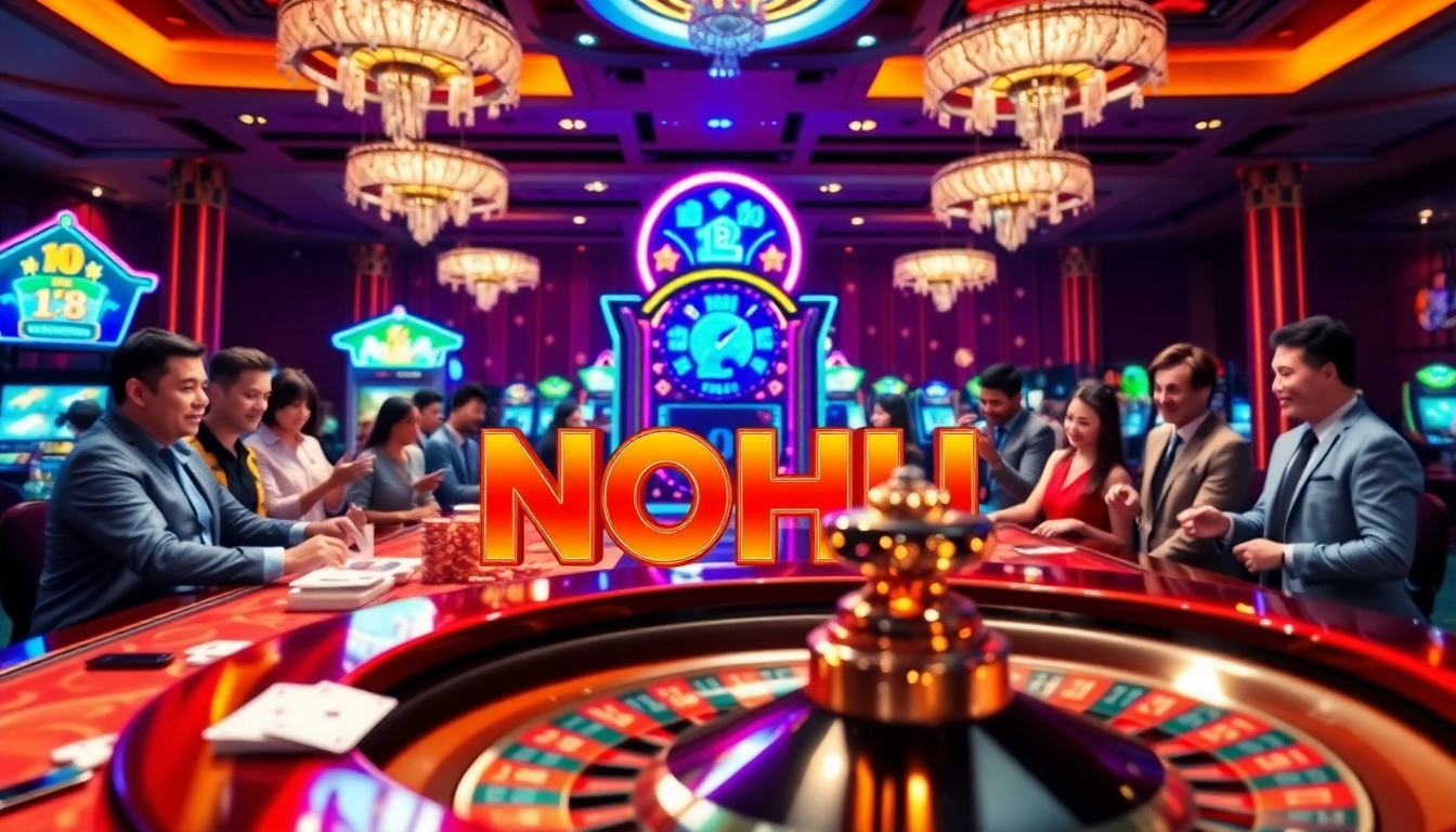 Experience the excitement of NOHU with vibrant slot machines and casino games.