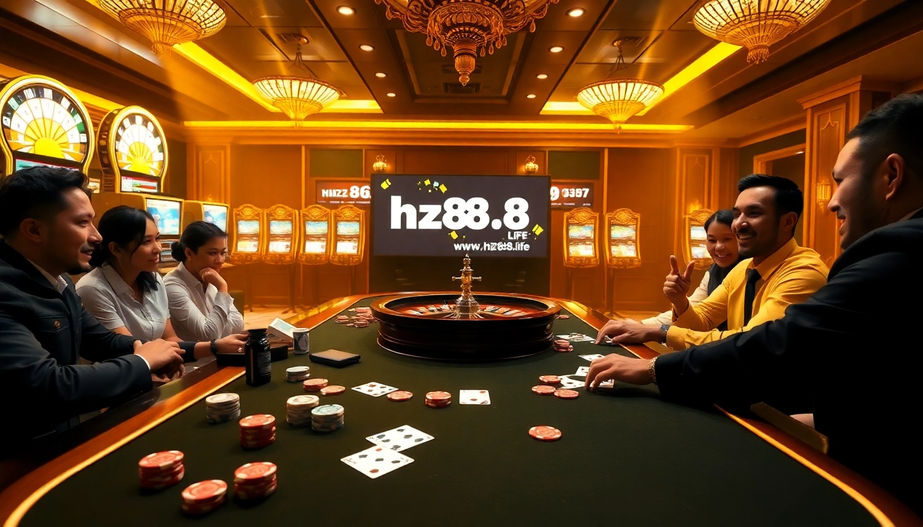 Experience the excitement of professional gaming at https://hz88.life/ with a high-stakes poker game.