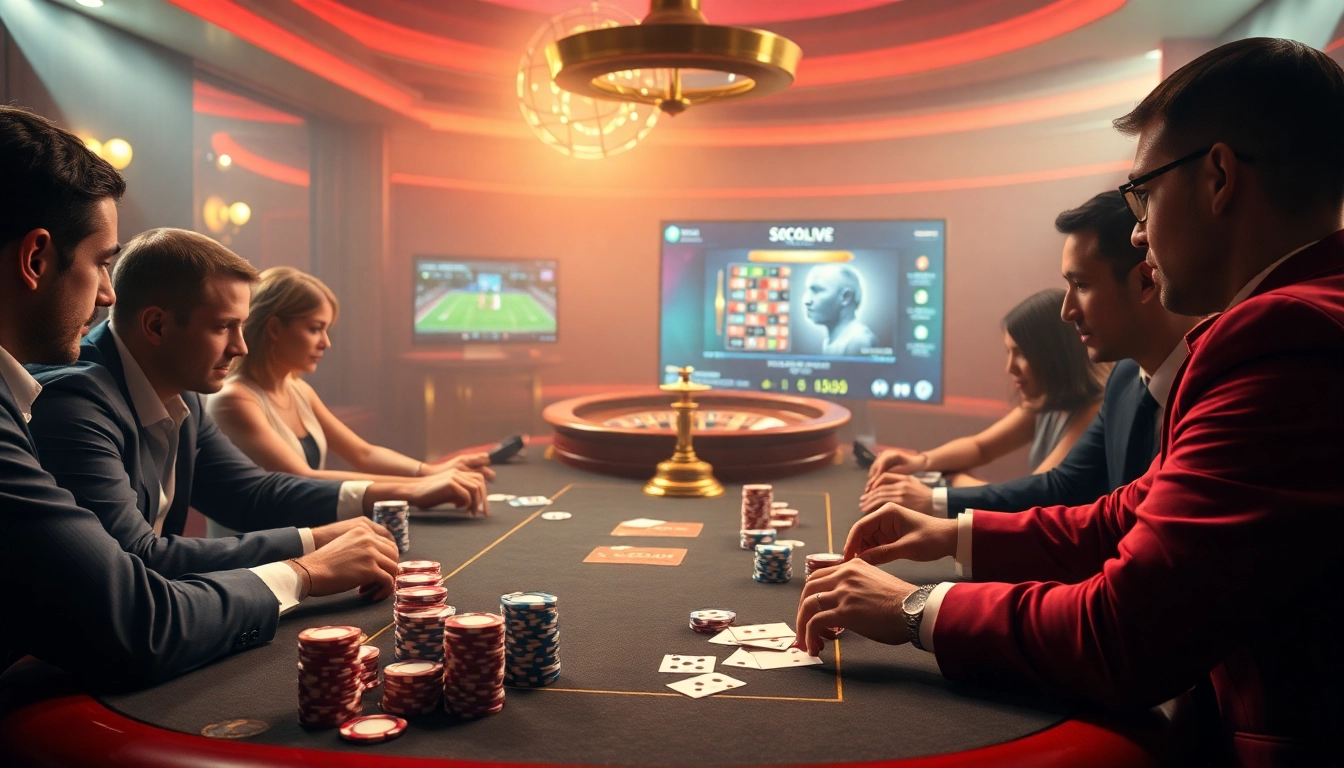 Socolive2.stream offers immersive sports betting experiences with vibrant poker chips and thrilling gameplay.