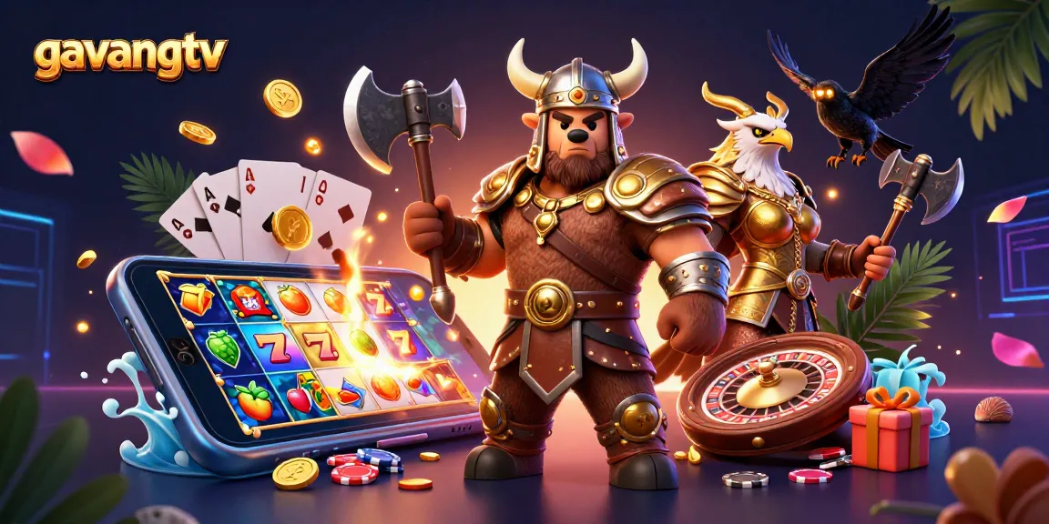Spin and win with gavangtv’s exciting slot scene filled with vibrant gaming elements.