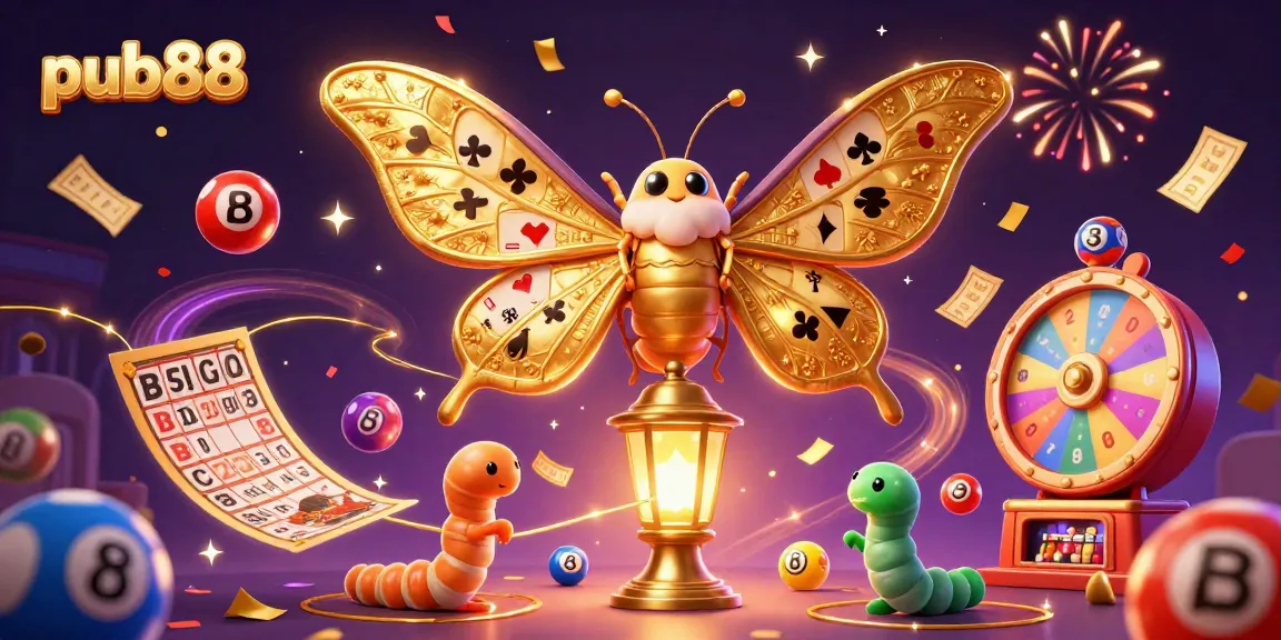 Engage in thrilling gameplay at pub88 with vibrant casino elements and dynamic illustrations.