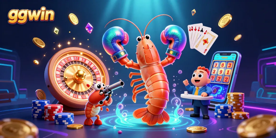Engage with ggwin's thrilling casino experience featuring dynamic characters alongside vibrant game elements.