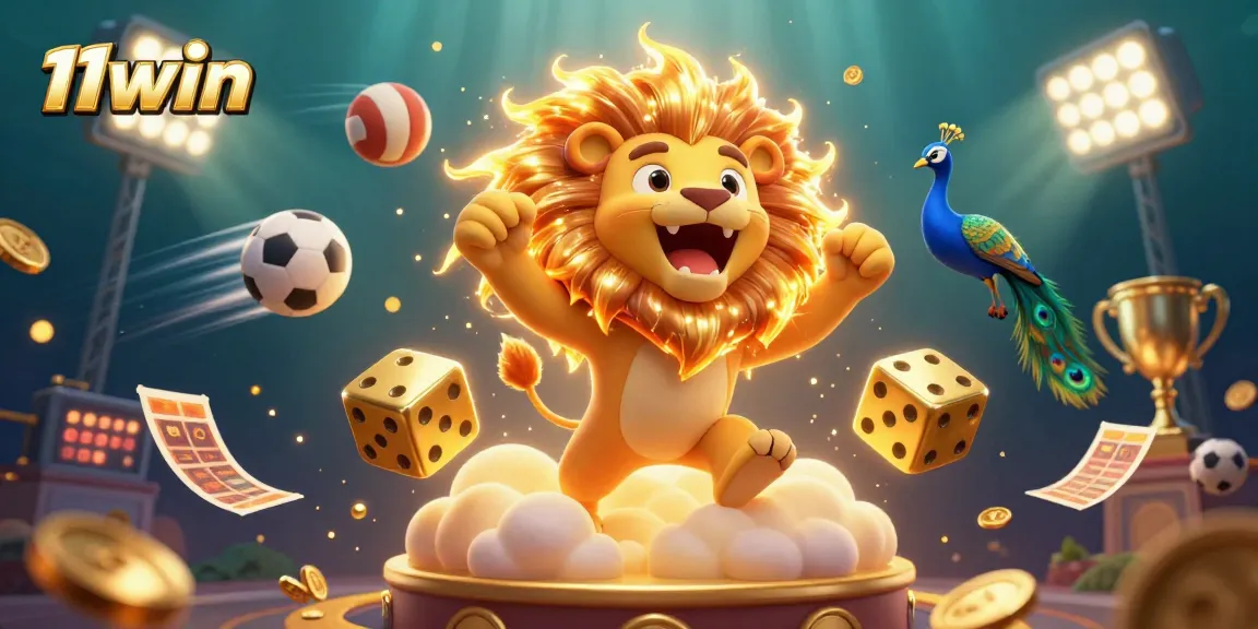 Engage with 11win's thrilling sports betting action featuring dynamic 3D characters and elements.