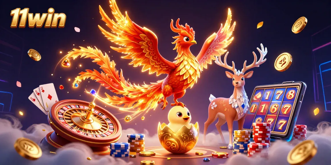 Engage with thrilling gameplay at 11win with dynamic golden coins and vibrant casino elements.