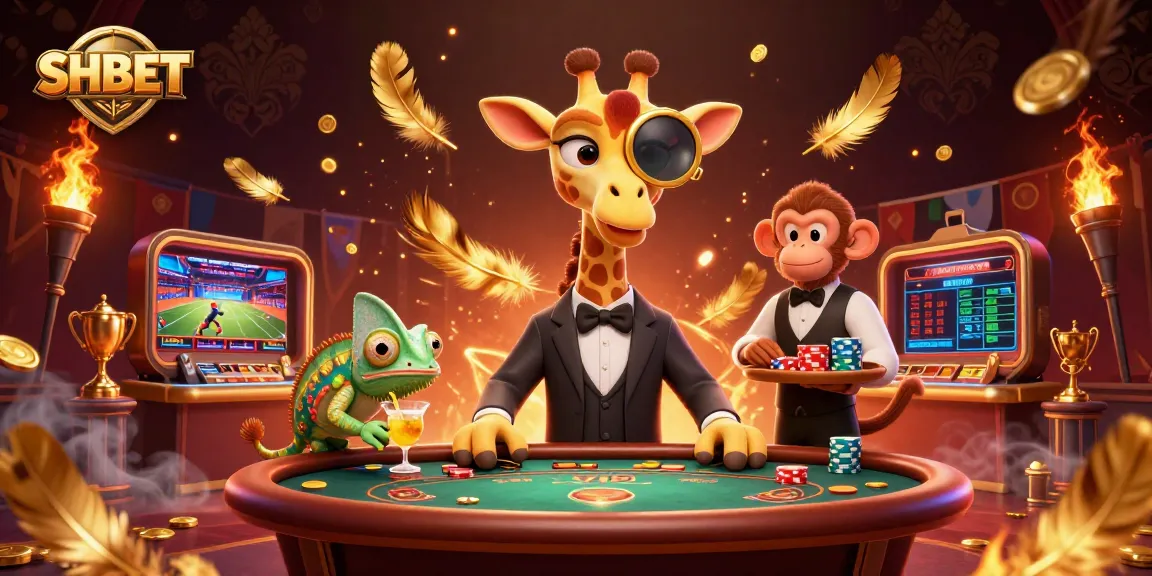 SHBET offers thrilling sports betting experiences with animated characters and dynamic game elements.
